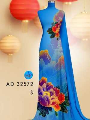 Vải Áo Dài Hoa In 3D AD 32572 29